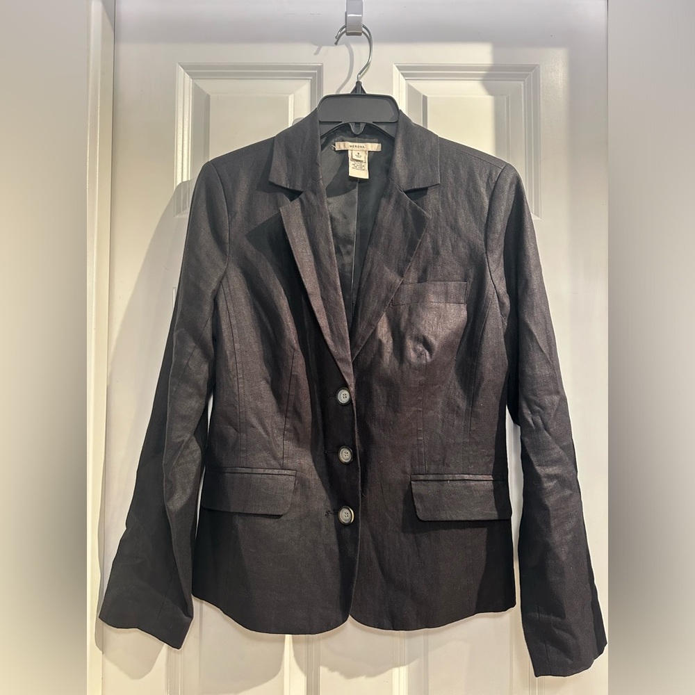 Merona Women’s size small blazer, metallic black